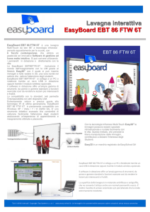 Lavagna interattiva EasyBoard EBT 86 FTW 6T