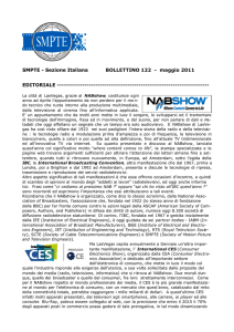SMPTE - Sezione Italiana BOLLETTINO 122