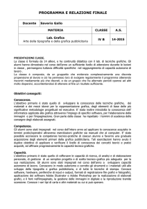 relazione finale e programma 4B