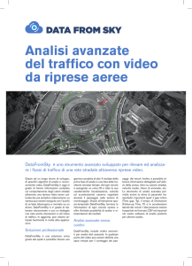 Analisi avanzate del traffico con video da riprese aeree