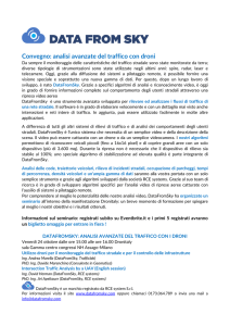 Convegno: analisi avanzate del traffico con droni
