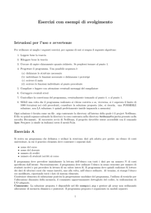 Esercizi con esempi di svolgimento