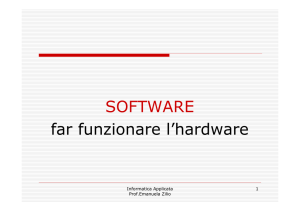 SOFTWARE far funzionare l`hardware