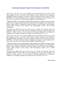 Cena di gala a palazzo Ferrajoli vino d`autore per la lotta all`Aids