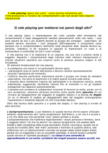 Il role playing per mettersi nei panni degli altri2