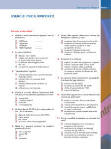 esercizi per il rinforzo