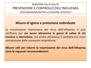 Prevenzione e controllo dell`influenza