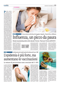 Influenza, un picco da paura