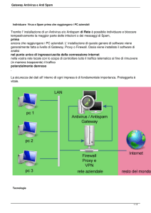 Gateway Antivirus e Anti Spam