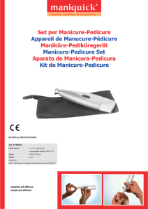 Set per Manicure-Pedicure Appareil de Manucure