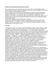 Automedicazione dell`herpes labiale
