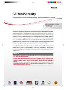 Software di protezione della posta elettronica da virus di