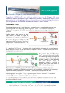Copperfasten Mail Firewall è una soluzione materiale innovativa di