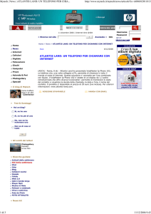 Mytech | News | ATLANTIS LAND: UN TELEFONO PER CHIAMARE