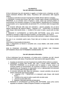 ALLEGATO D Uso del Laboratorio Informatico Al fine di ottimizzare l