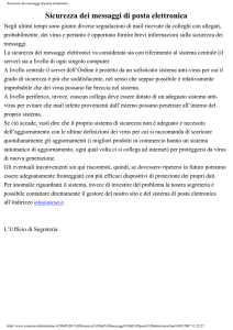 Sicurezza dei messaggi di posta elettronica