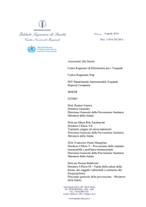 Nota CNT 8 aprile 2016 - Centro Nazionale Trapianti