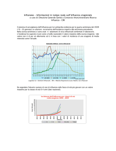 Influnews - Informazioni in tempo reale sull`influenza stagionale a