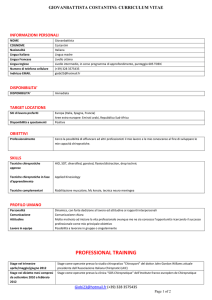 Dr. Costantini CV - Associazione Italiana Chiropratici