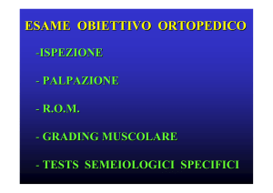 esame obiettivo ortopedico