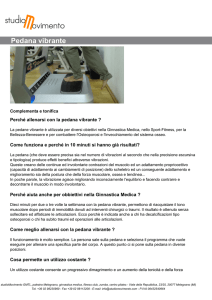 Pedana vibrante - Studio Movimento