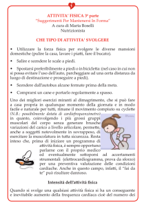 1 ATTIVITA` FISICA 3ª parte “Suggerimenti Per Mantenersi In Forma