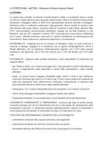 LO STRETCHING – METODI – Relazione di Antonio Ascanio Petrelli