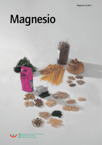 Racolta di fogli «Magnesio»