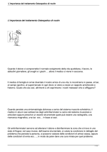 L`importanza del trattamento Osteopatico di routin