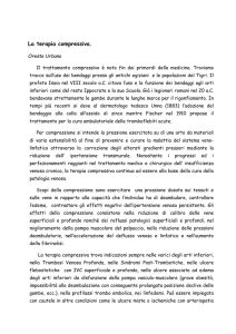 La terapia compressiva.