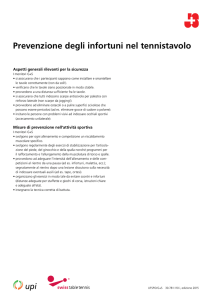 Prevenzione degli infortuni nel tennistavolo