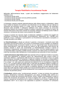 Terapia Riabilitativa Incontinenza Fecale