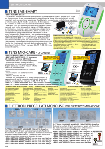 tens mio-care - 2 canali tens ems-smart elettrodi pregellati