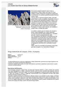 La cresta Sud Est al Gross Bielenhorner