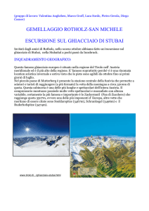 INQUADRAMENTO GEOGRAFICO: Stubaital, il