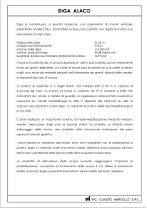 Diga in calcestruzzo, a gravità massiccia, con
