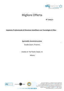 Preventivo Fibra ottica Condominio via Paolo Sarpi, 10 Milano