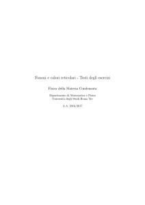 ESERCIZI SUI FONONI (testi)