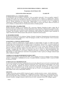 Sistemi e Reti - Istituto Tecnico Industriale Statale Othoca