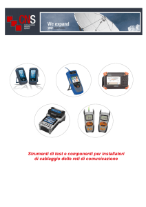 Strumenti di test e componenti per installatori di cablaggio delle reti