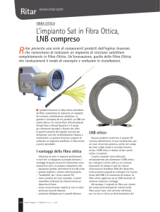 L`impianto Sat in Fibra Ottica, LNB compreso