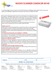 nuovo scanner canon dr-m140