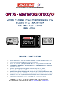 ACCESSORIO PER MISURARE I SEGNALI TV DISTRIBUITI IN