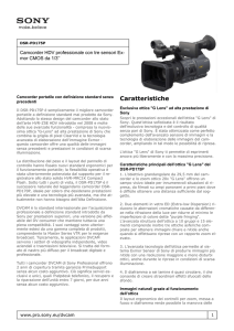 Sony : Informazioni sul prodotto : DSR