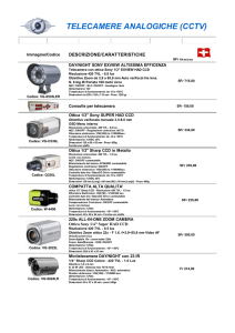 TELECAMERE ANALOGICHE
