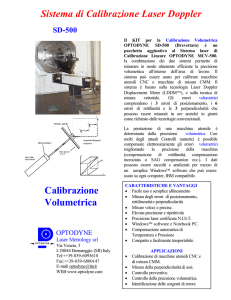 Visualizza pdf - OPTODYNE Laser Metrology Srl