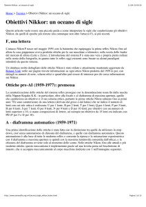 Obiettivi Nikkor: un oceano di sigle