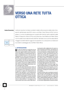 VERSO UNA RETE TUTTA OTTICA