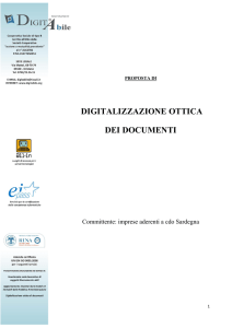 PROGETTO DI DIGITALIZZAZIONE OTTICA