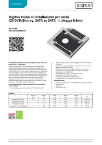 Digitus Telaio di installazione per unità CD/DVD/Blu